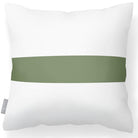 Outdoor Garden Waterproof Cushion - 1 Stripe Horizontal - Sage 50 x 50 cm by Izabela Peters