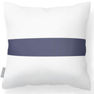 Outdoor Garden Waterproof Cushion - 1 Stripe Horizontal - Duck Egg 50 x 50 cm by Izabela Peters