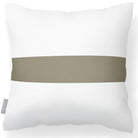 Outdoor Garden Waterproof Cushion - 1 Stripe Horizontal - Martini Olive 50 x 50 cm by Izabela Peters