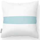 Outdoor Garden Waterproof Cushion - 1 Stripe Horizontal - Celeste Blue 50 x 50 cm by Izabela Peters