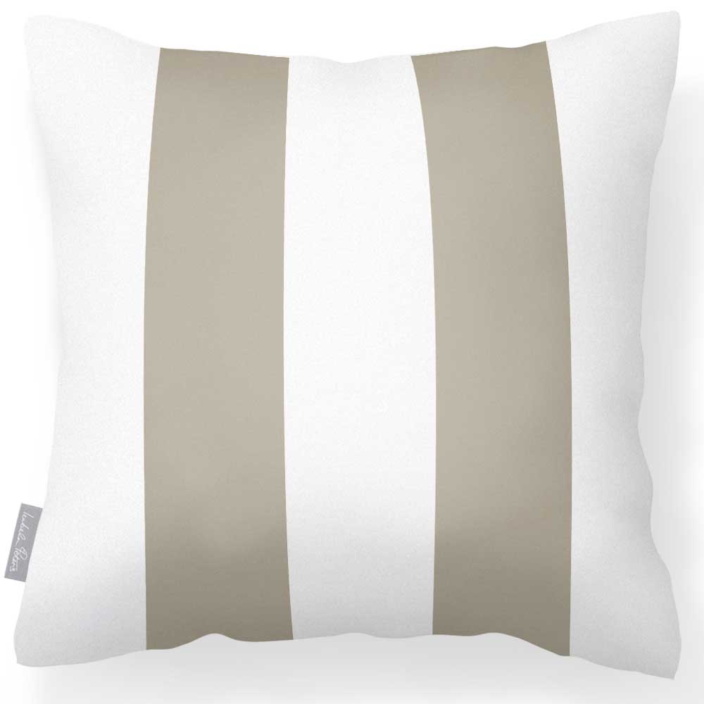 Outdoor Garden Waterproof Cushion - 2 Stripes - Twill 50 x 50 cm by Izabela Peters