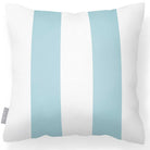 Outdoor Garden Waterproof Cushion - 2 Stripes in Celeste Blue 50 x 50 cm | Izabela Peters