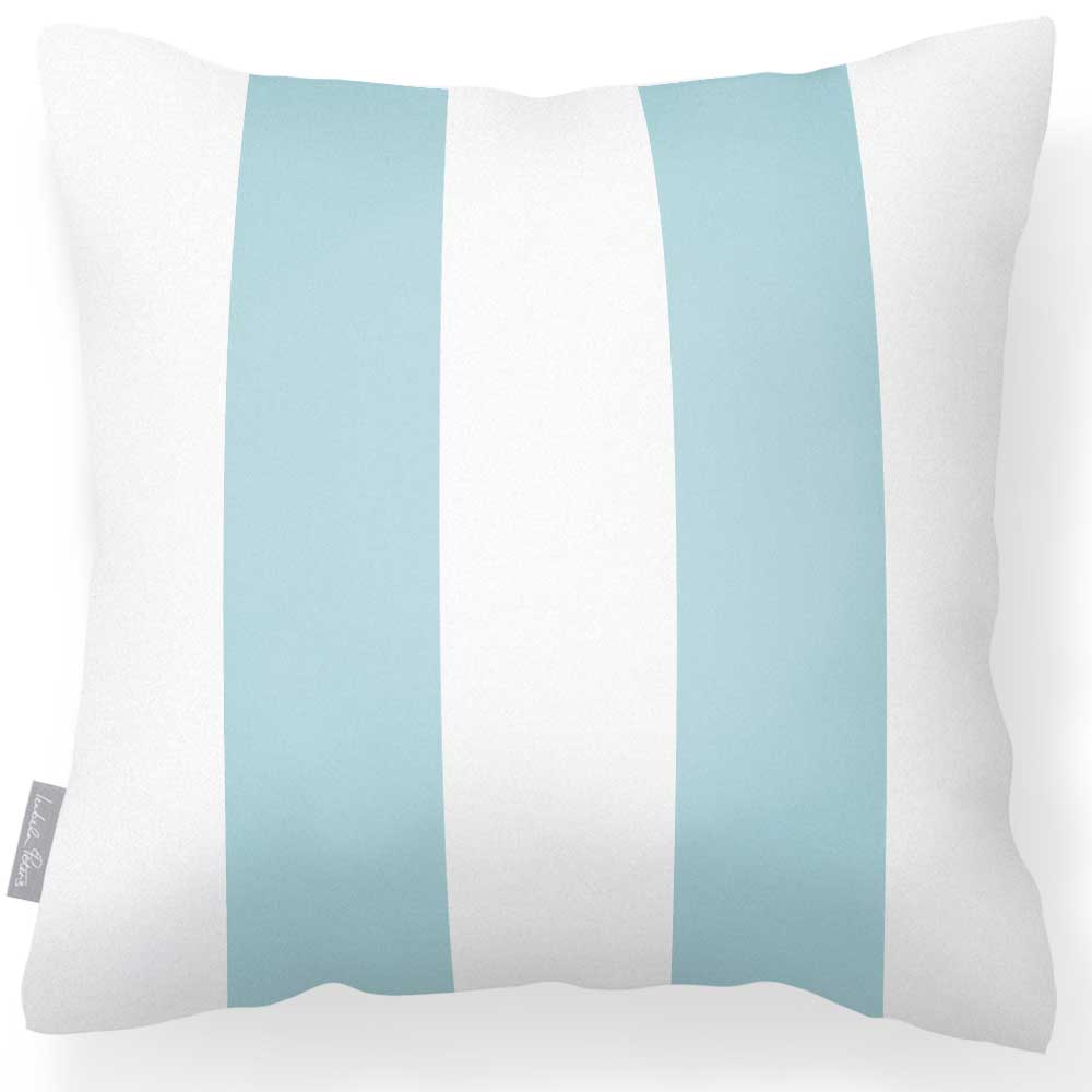 Outdoor Garden Waterproof Cushion - 2 Stripes  Izabela Peters Celeste Blue 40 x 40 cm 