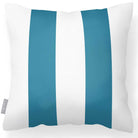 Outdoor Garden Waterproof Cushion - 2 Stripes in Prussian Blue 50 x 50 cm | Izabela Peters