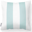 Outdoor Garden Waterproof Cushion - 2 Stripes - Duck Egg 50 x 50 cm by Izabela Peters