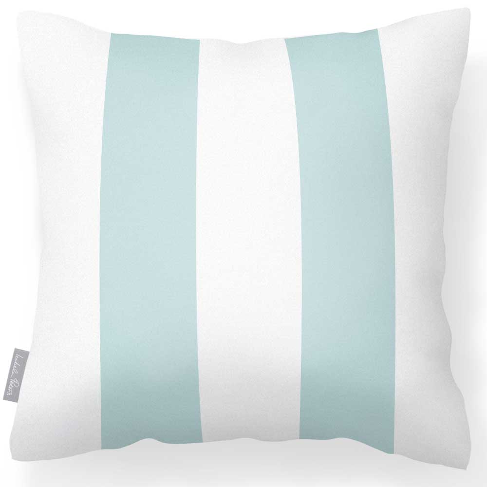 Outdoor Garden Waterproof Cushion - 2 Stripes  Izabela Peters Duck Egg 40 x 40 cm 