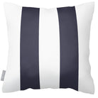 Outdoor Garden Waterproof Cushion - 2 Stripes - Graphite 43 x 43 cm by Izabela Peters