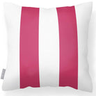 Outdoor Garden Waterproof Cushion - 2 Stripes - Pink 50 x 50 cm by Izabela Peters