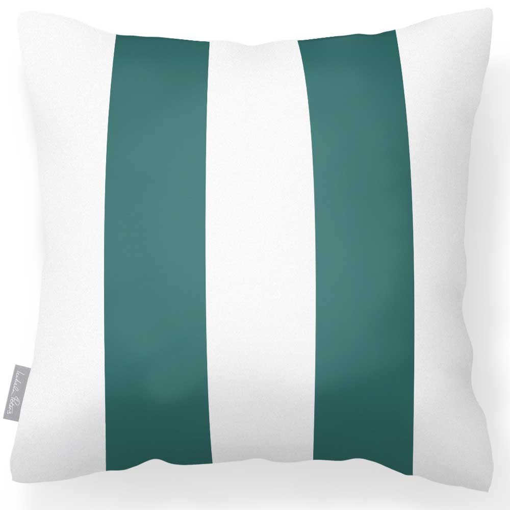 Outdoor Garden Waterproof Cushion - 2 Stripes - Forest Biome 50 x 50 cm by Izabela Peters
