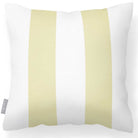 Outdoor Garden Waterproof Cushion - 2 Stripes in Cream 50 x 50 cm | Izabela Peters