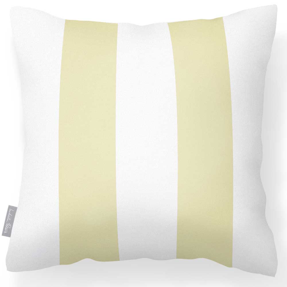 Outdoor Garden Waterproof Cushion - 2 Stripes  Izabela Peters Cream 40 x 40 cm 
