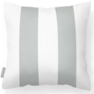 Outdoor Garden Waterproof Cushion - 2 Stripes - Storm Grey 50 x 50 cm by Izabela Peters
