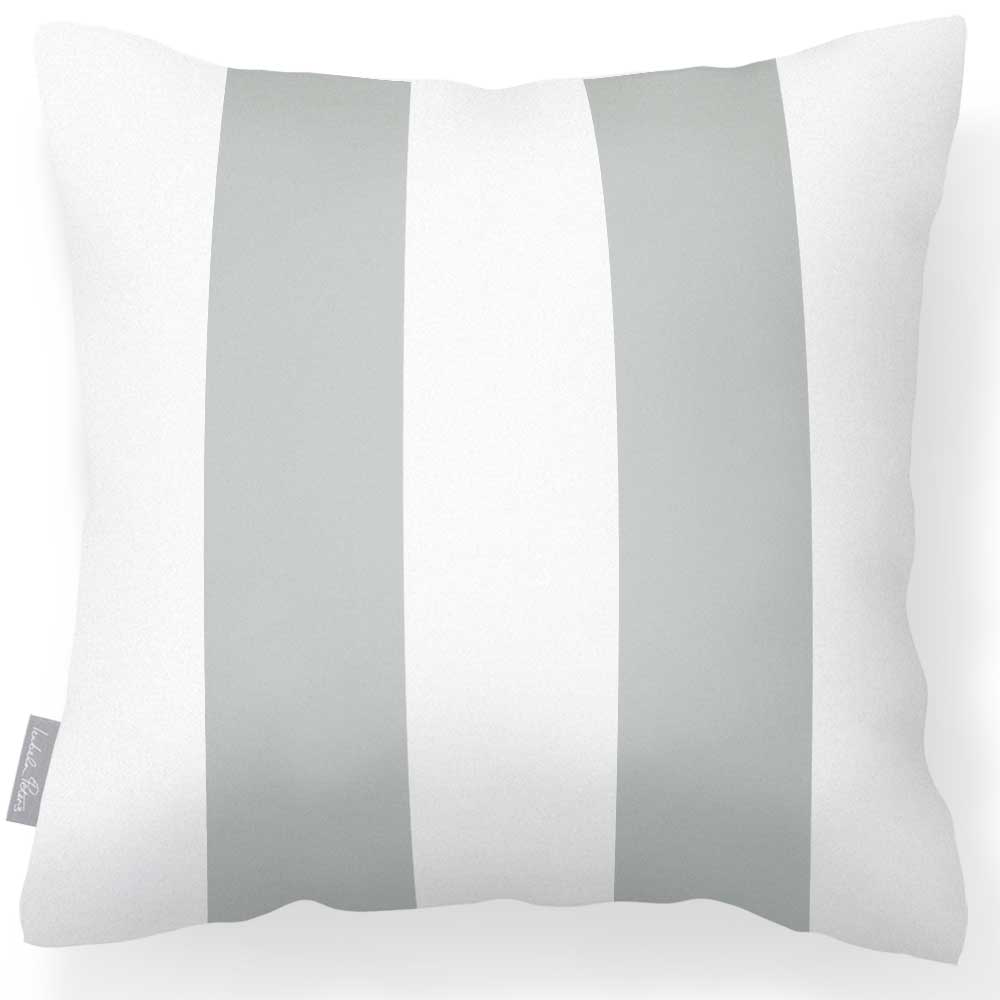 Outdoor Garden Waterproof Cushion - 2 Stripes  Izabela Peters Storm Grey 40 x 40 cm 