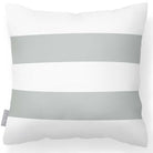 Outdoor Garden Waterproof Cushion - 2 Stripes Horizontal - Storm Grey 50 x 50 cm by Izabela Peters