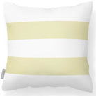 Outdoor Garden Waterproof Cushion - 2 Stripes Horizontal - Cream 50 x 50 cm by Izabela Peters