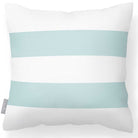 Outdoor Garden Waterproof Cushion - 2 Stripes Horizontal - Duck Egg 50 x 50 cm by Izabela Peters