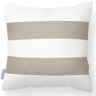 Outdoor Garden Waterproof Cushion - 2 Stripes Horizontal - Twill 50 x 50 cm by Izabela Peters