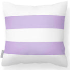 Outdoor Garden Waterproof Cushion - 2 Stripes Horizontal in Violet 50 x 50 cm | Izabela Peters