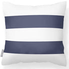 Outdoor Garden Waterproof Cushion - 2 Stripes Horizontal - Burnt Orange 50 x 50 cm by Izabela Peters