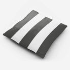 Outdoor Garden Waterproof Cushion - 3 Stripes - Beluga 50 x 50 cm by Izabela Peters