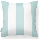 Outdoor Garden Waterproof Cushion - 3 Stripes in Duck Egg 50 x 50 cm | Izabela Peters