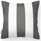 Outdoor Garden Waterproof Cushion - 3 Stripes - Beluga 50 x 50 cm by Izabela Peters
