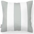 Outdoor Garden Waterproof Cushion - 3 Stripes - Storm Grey 50 x 50 cm by Izabela Peters