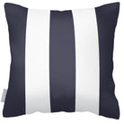 Outdoor Garden Waterproof Cushion - 3 Stripes - Graphite 50 x 50 cm by Izabela Peters