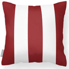 Outdoor Garden Waterproof Cushion - 3 Stripes - Raspberry Red 50 x 50 cm by Izabela Peters