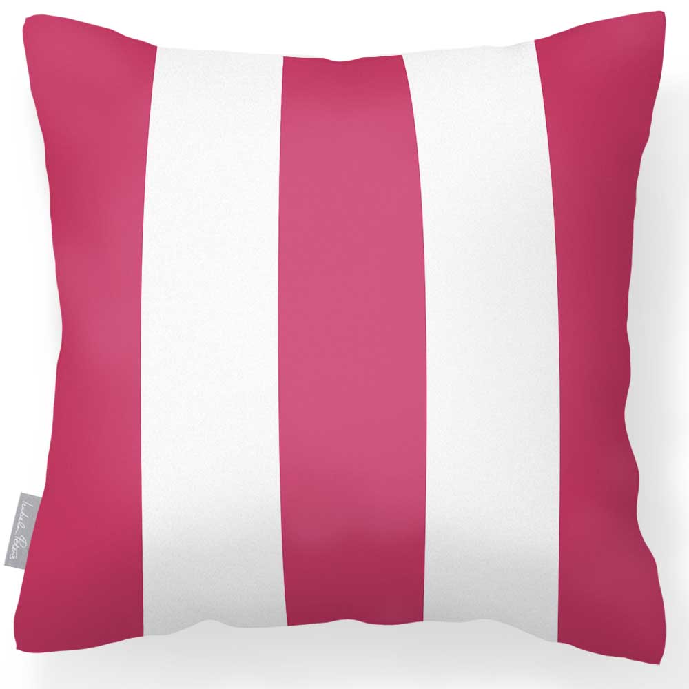 Outdoor Garden Waterproof Cushion - 3 Stripes Luxury Outdoor Cushions Izabela Peters Pink 40 x 40 cm 