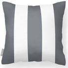 Outdoor Garden Waterproof Cushion - 3 Stripes - Grey 50 x 50 cm by Izabela Peters