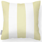 Outdoor Garden Waterproof Cushion - 3 Stripes - Cream 50 x 50 cm by Izabela Peters