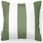 Outdoor Garden Waterproof Cushion - 3 Stripes - Sage 50 x 50 cm by Izabela Peters