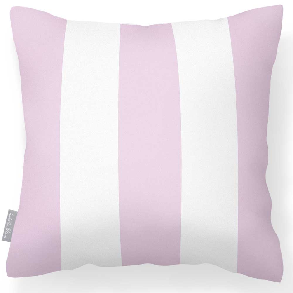 Outdoor Garden Waterproof Cushion - 3 Stripes Luxury Outdoor Cushions Izabela Peters Blush Pink 40 x 40 cm 
