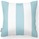 Outdoor Garden Waterproof Cushion - 3 Stripes - Celeste Blue 50 x 50 cm by Izabela Peters