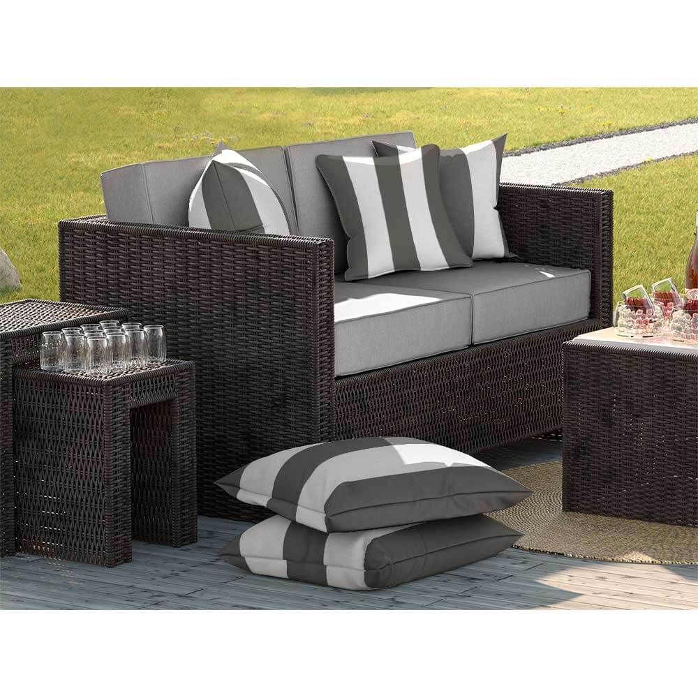 Outdoor Garden Waterproof Cushion - 3 Stripes Luxury Outdoor Cushions Izabela Peters   