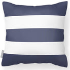 Outdoor Garden Waterproof Cushion - 3 Stripes Horizontal - Burnt Orange 50 x 50 cm by Izabela Peters