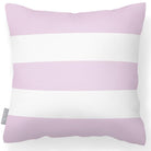 Outdoor Garden Waterproof Cushion - 3 Stripes Horizontal - Blush Pink 50 x 50 cm by Izabela Peters