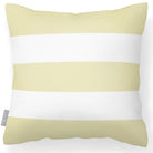 Outdoor Garden Waterproof Cushion - 3 Stripes Horizontal - Cream 50 x 50 cm by Izabela Peters