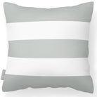 Outdoor Garden Waterproof Cushion - 3 Stripes Horizontal - Storm Grey 50 x 50 cm by Izabela Peters