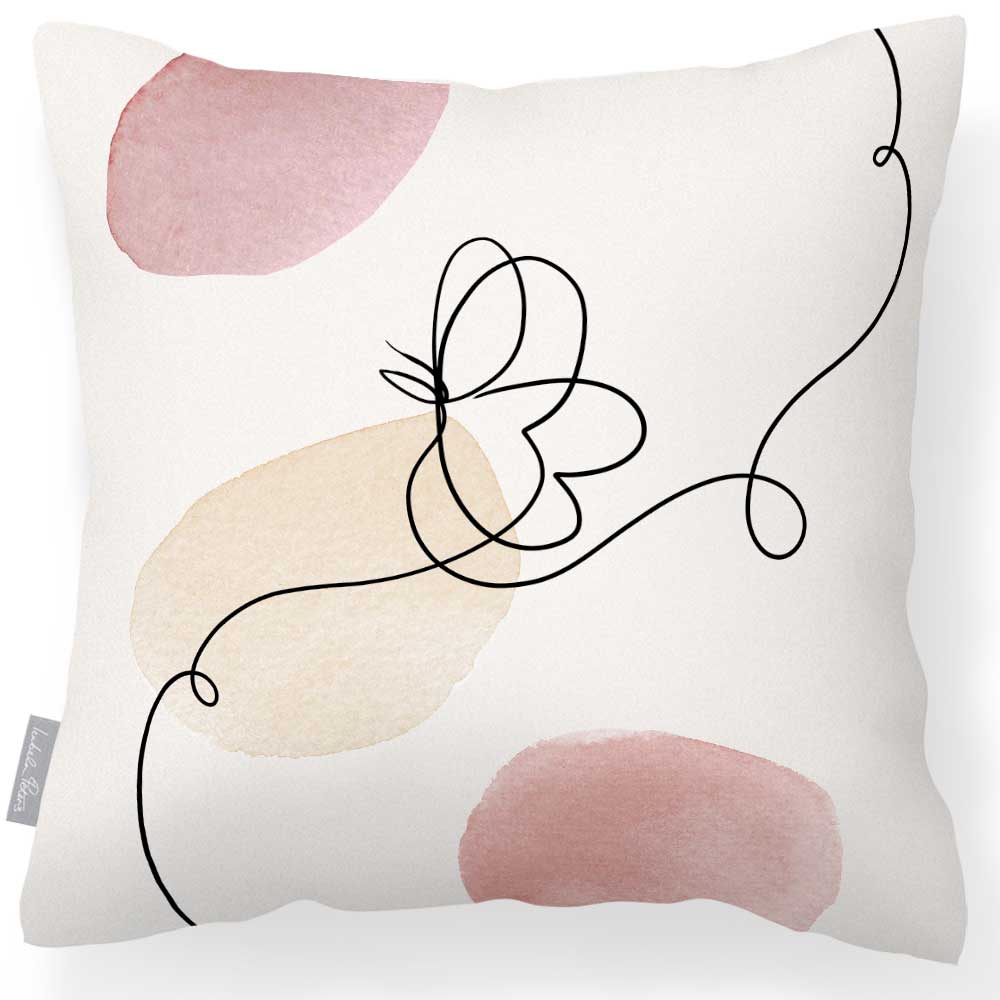 Outdoor Garden Waterproof Cushion - Abstract Butterfly - 40 x 40 cm by Izabela Peters