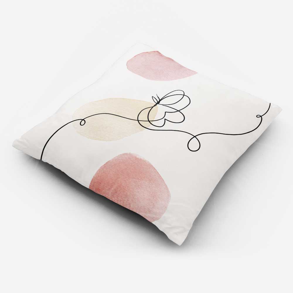 Outdoor Garden Waterproof Cushion - Abstract Butterfly - 40 x 40 cm by Izabela Peters