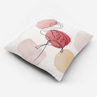 Outdoor Garden Waterproof Cushion - Abstract Flamingo - 40 x 40 cm by Izabela Peters
