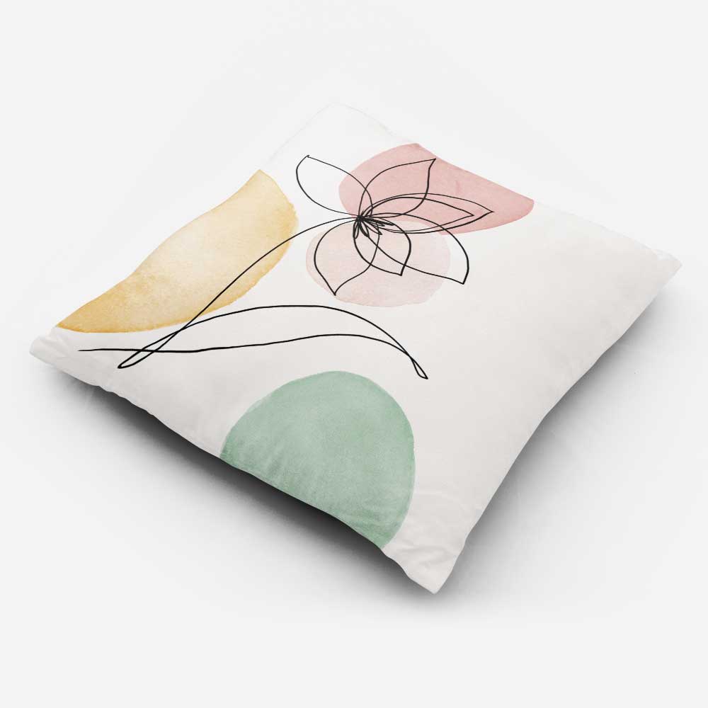 Outdoor Garden Waterproof Cushion - Abstract Flower - 40 x 40 cm by Izabela Peters