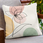 Outdoor Garden Waterproof Cushion - Abstract Flower - 40 x 40 cm by Izabela Peters