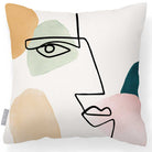 Outdoor Garden Waterproof Cushion - Angular Face - 40 x 40 cm by Izabela Peters