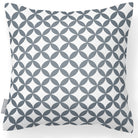 Outdoor Garden Waterproof Cushion - Bahia - Grey And White 50 x 50 cm by Izabela Peters
