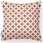 Outdoor Garden Waterproof Cushion - Bahia - Mustard And Grey 50 x 50 cm by Izabela Peters