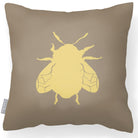 Outdoor Garden Waterproof Cushion - Bee - Taupe 50 x 50 cm by Izabela Peters