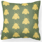Outdoor Garden Waterproof Cushion - Bees - Sage 50 x 50 cm by Izabela Peters